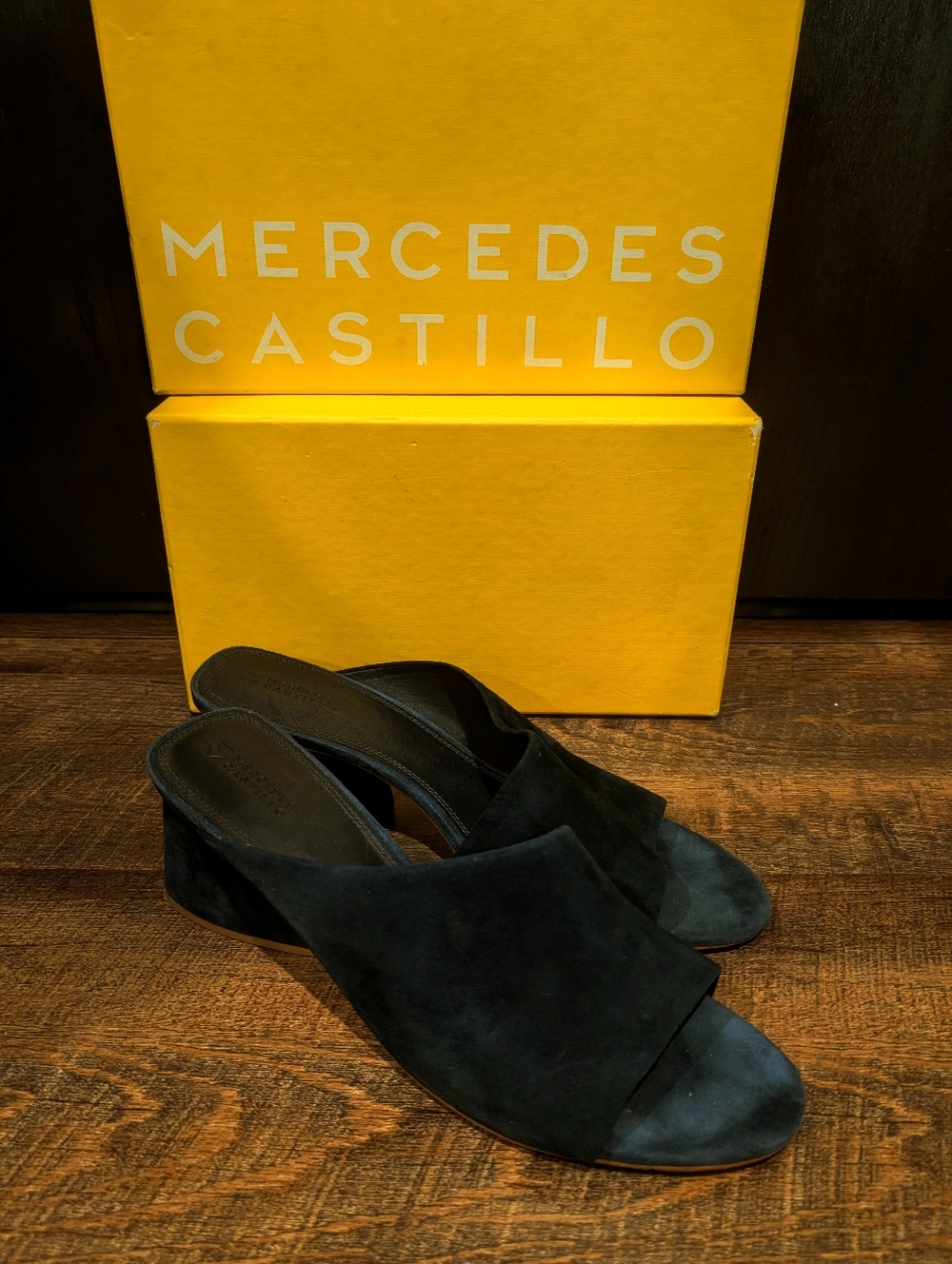Mercedes Castillo Navy Heels